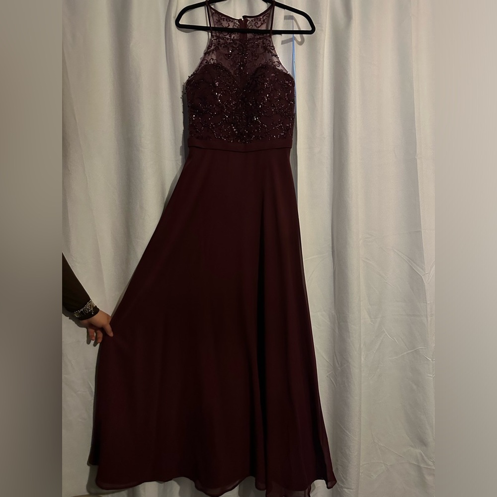 Morí lee burgundy dress